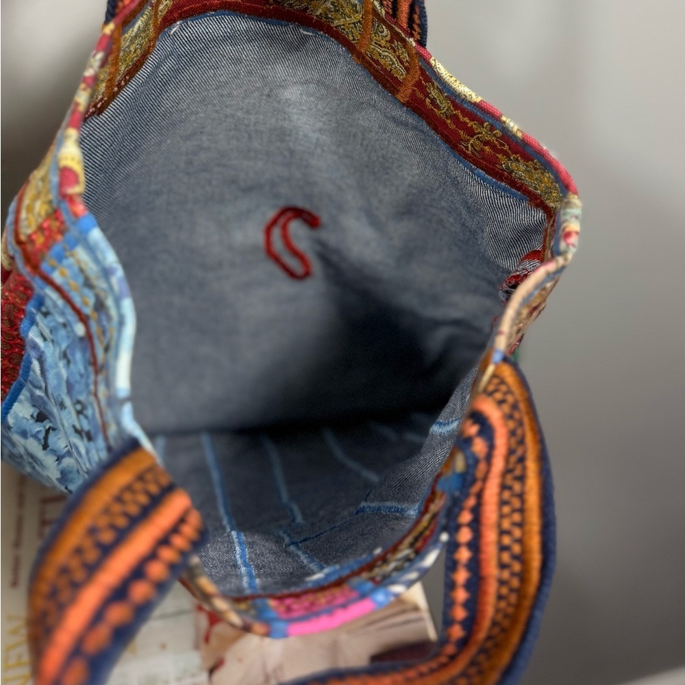 Handmade Patchwork Tote Bag - Multicolor - Picture 7 of 12